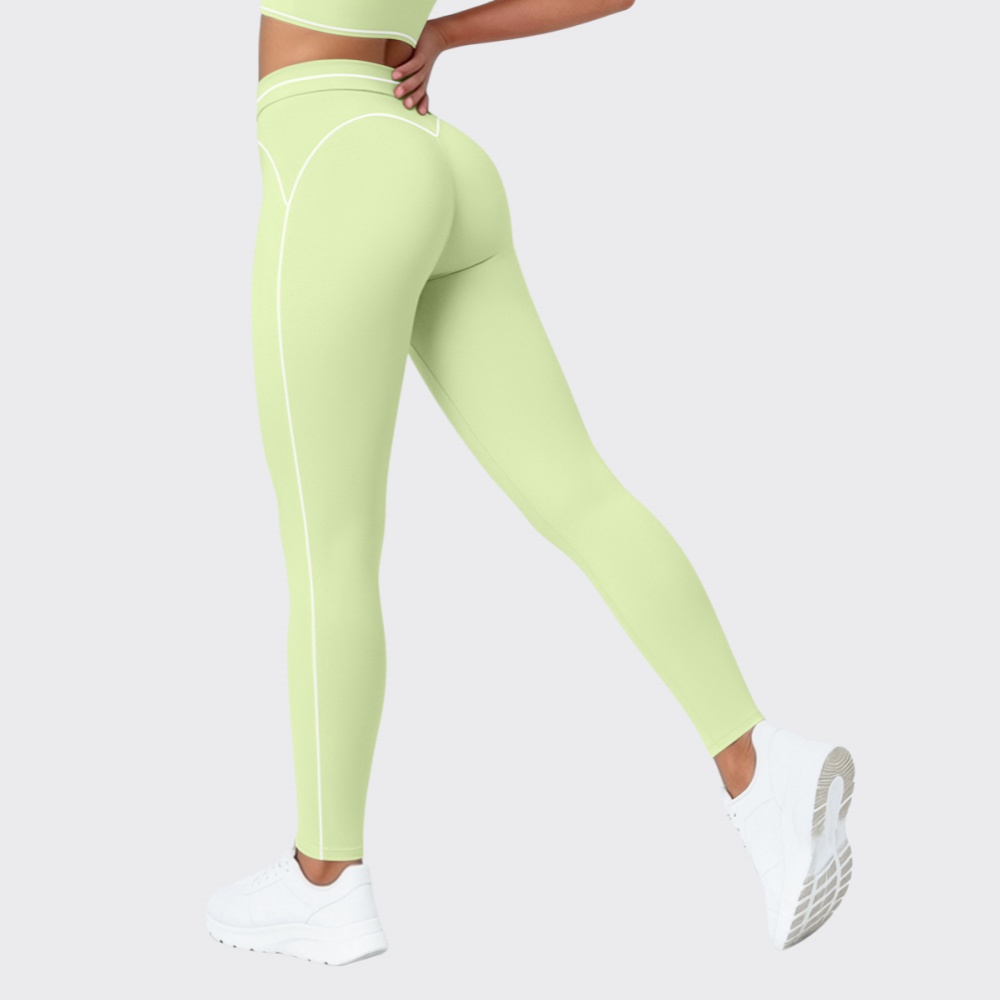 Yoga Fitness Workout - ハイウエストスポーツレギンス女性フィットネスランニングヨガパンツプッシュアップカラーブロッキングジムタイツレギンスカジュアルワークアウトパンツ