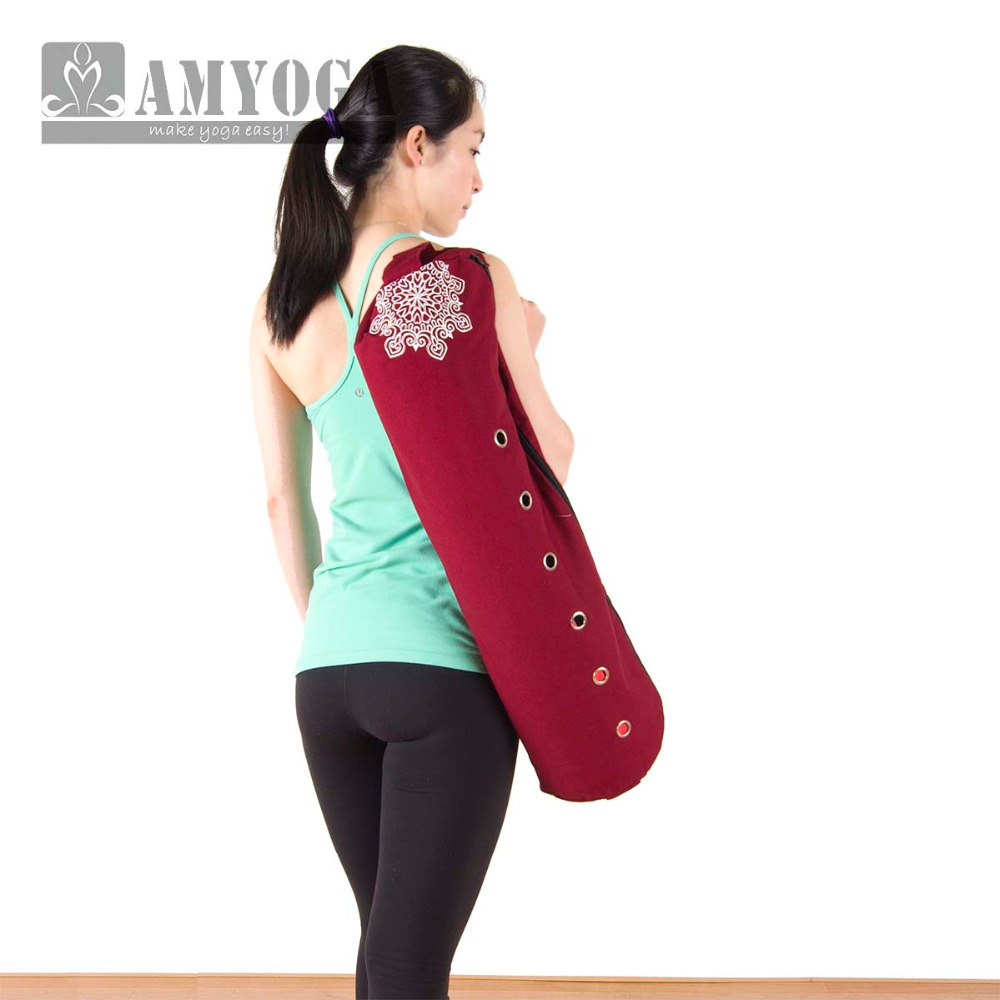 Yoga Of Fitness Mat - キャンバスヨガマットバッグ シングルショルダー ジムマットバッグ フィットネススポーツバックパック ヨガバッグ 6-8mmマット用