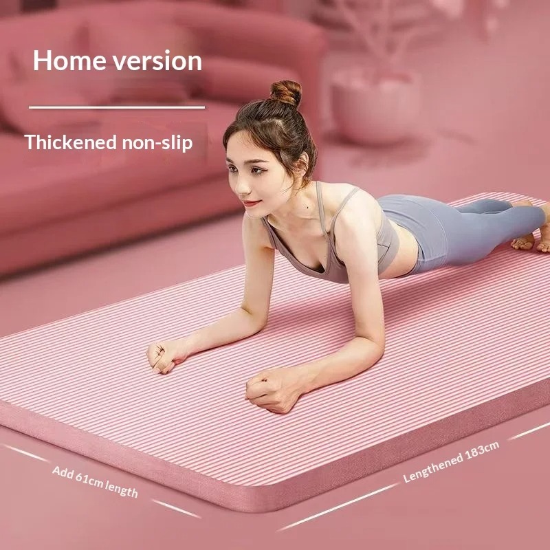 特厚滑り止めヨガマット、衝撃吸収、幅広ピラティスフィットネス - Yoga Of Fitness Mat のレビューと価格