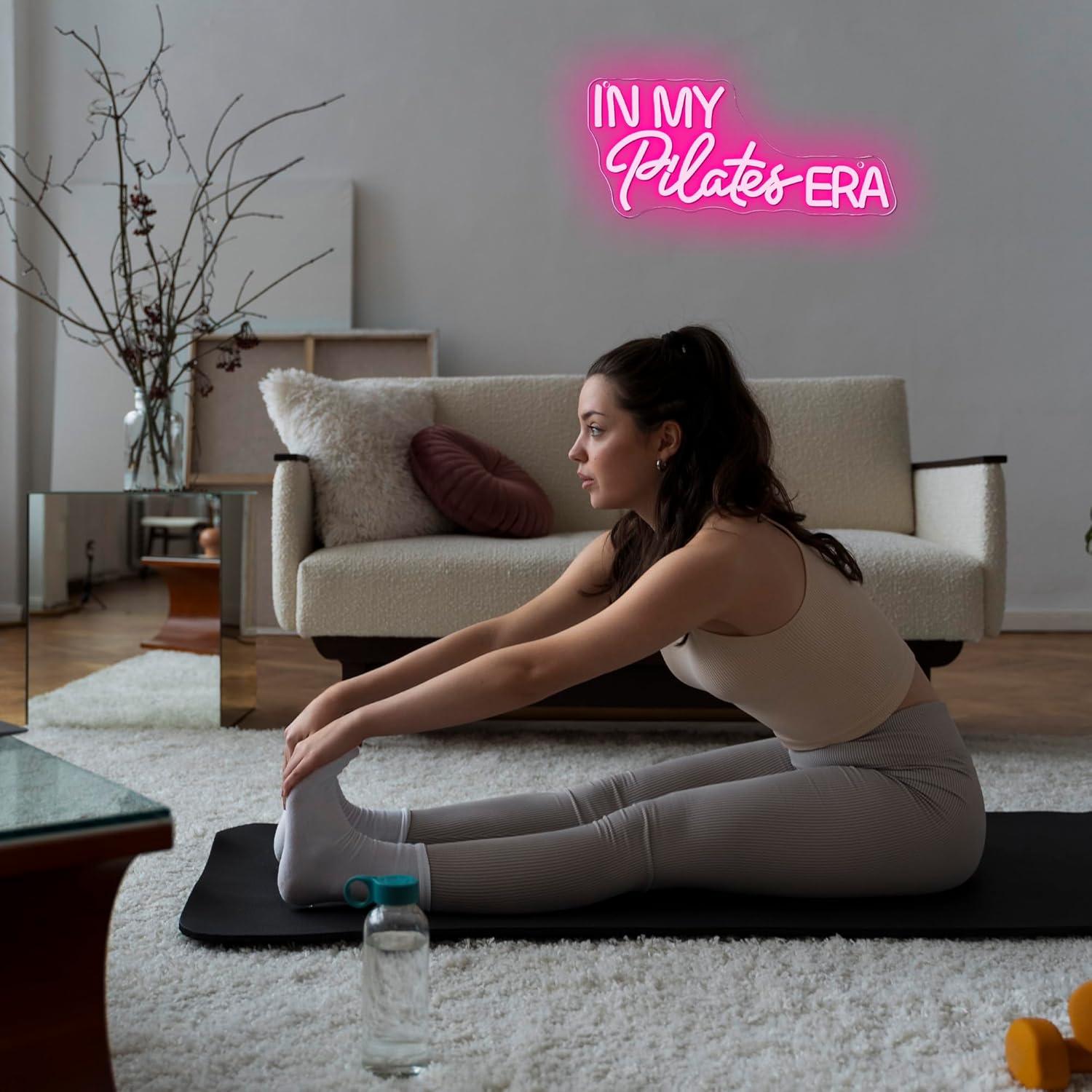 インマイピラテス時代ネオンサイン調光可能LEDライト、ピラテ - Yoga Fitness Room のレビューと価格