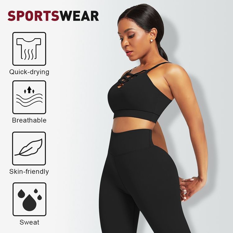 3ピース レディース ヨガ フィットネスセット - ジム ワ - Yoga & Fitness Center のレビューと価格