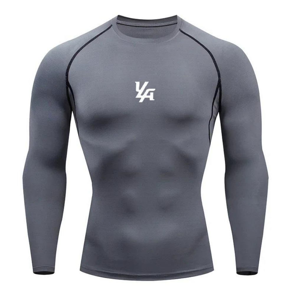 メンズスポーツコンプレッション長袖トップス　伸縮性・通気性抜 - Yoga & Fitness Center のレビューと価格