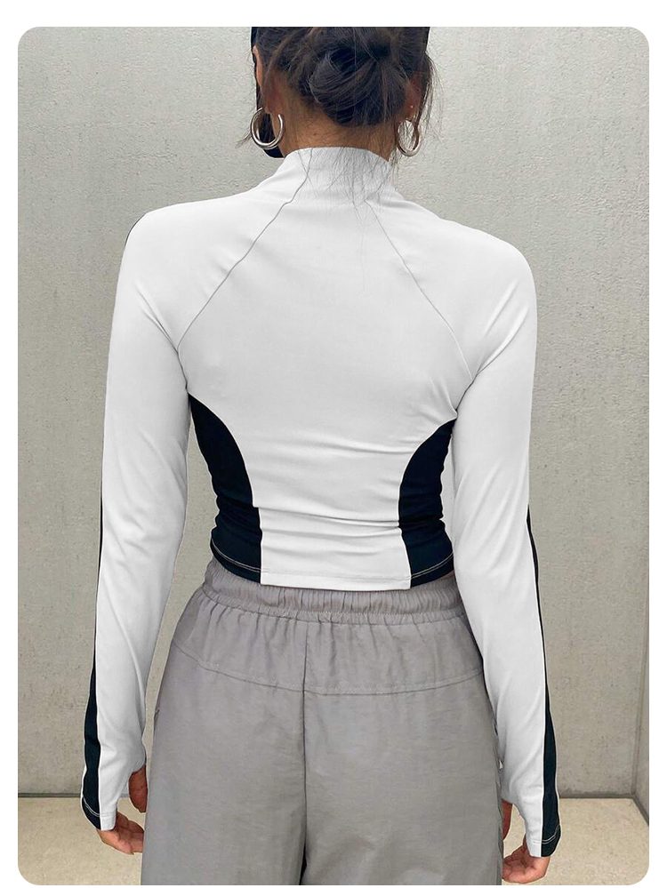 ヨガ服スタンドアップカラージャケットアウトドアスポーツ長袖女 - Yoga & Fitness Center のレビューと価格