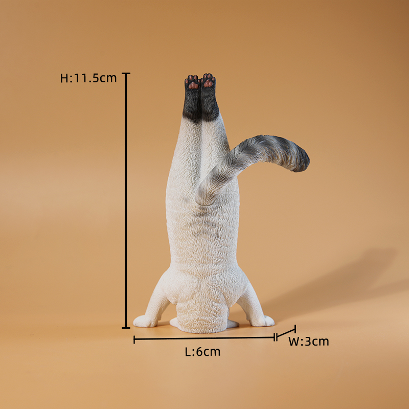 1/6 スケールミニシミュレートフィットネス猫ヨガ動物モデル - Yoga In Fitness First のレビューと価格