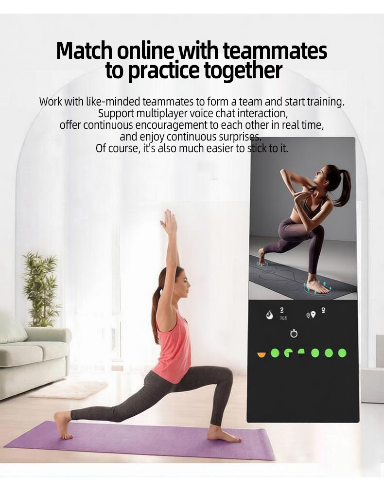 スマートAシェイプフィットネスミラー、Androidタッチス - Yoga Fitness Hotel のレビューと価格