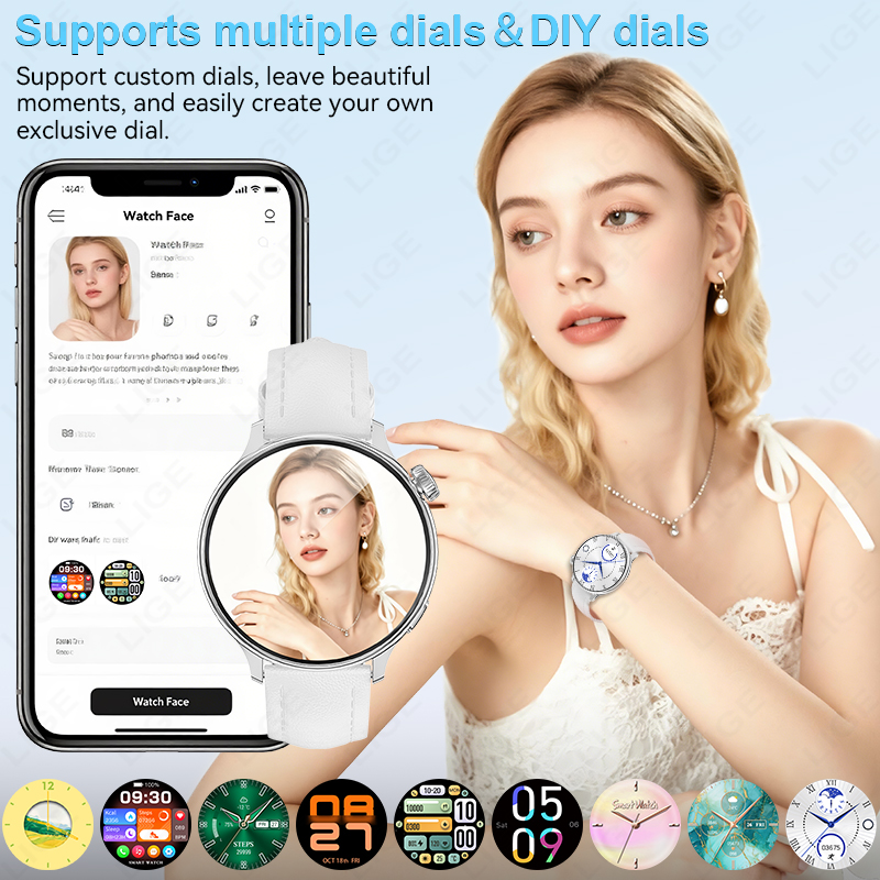 LIGE スポーツスマートウォッチ 女性用 ワイヤレス通話  - Oxygen Yoga & Fitness Kamloops のレビューと価格